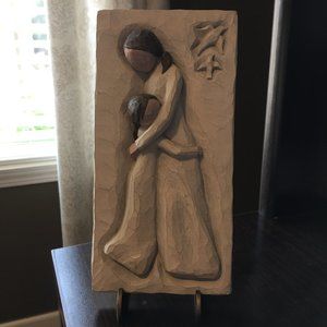 EC Willow Tree Mother and Daughter Plaque & Stand